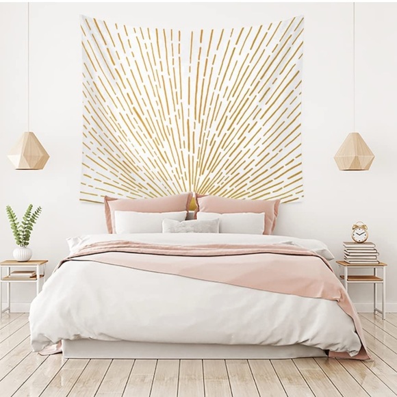 Abstract Sunrise/Sunset Retro Natural Landscape Art Tapestry Home/Bedroom Decor - Picture 2 of 5